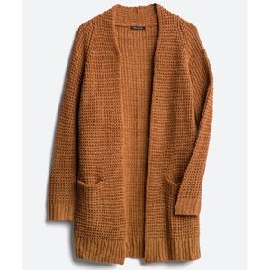 Brand New / Camel Knit Cardigan / Pockets